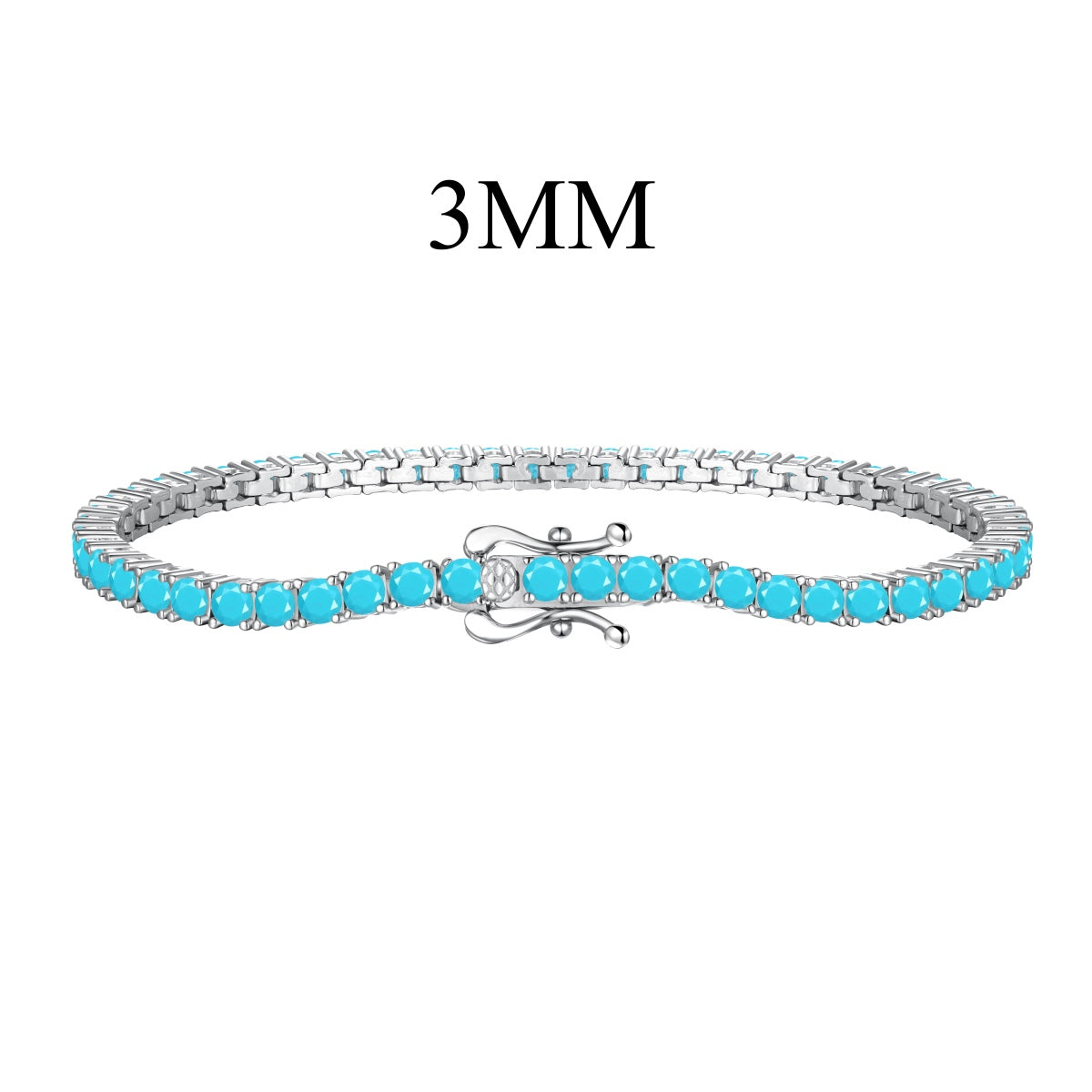 [Kincade Jewelrys] Bracelet tennis délicat et charmant à coupe ronde
