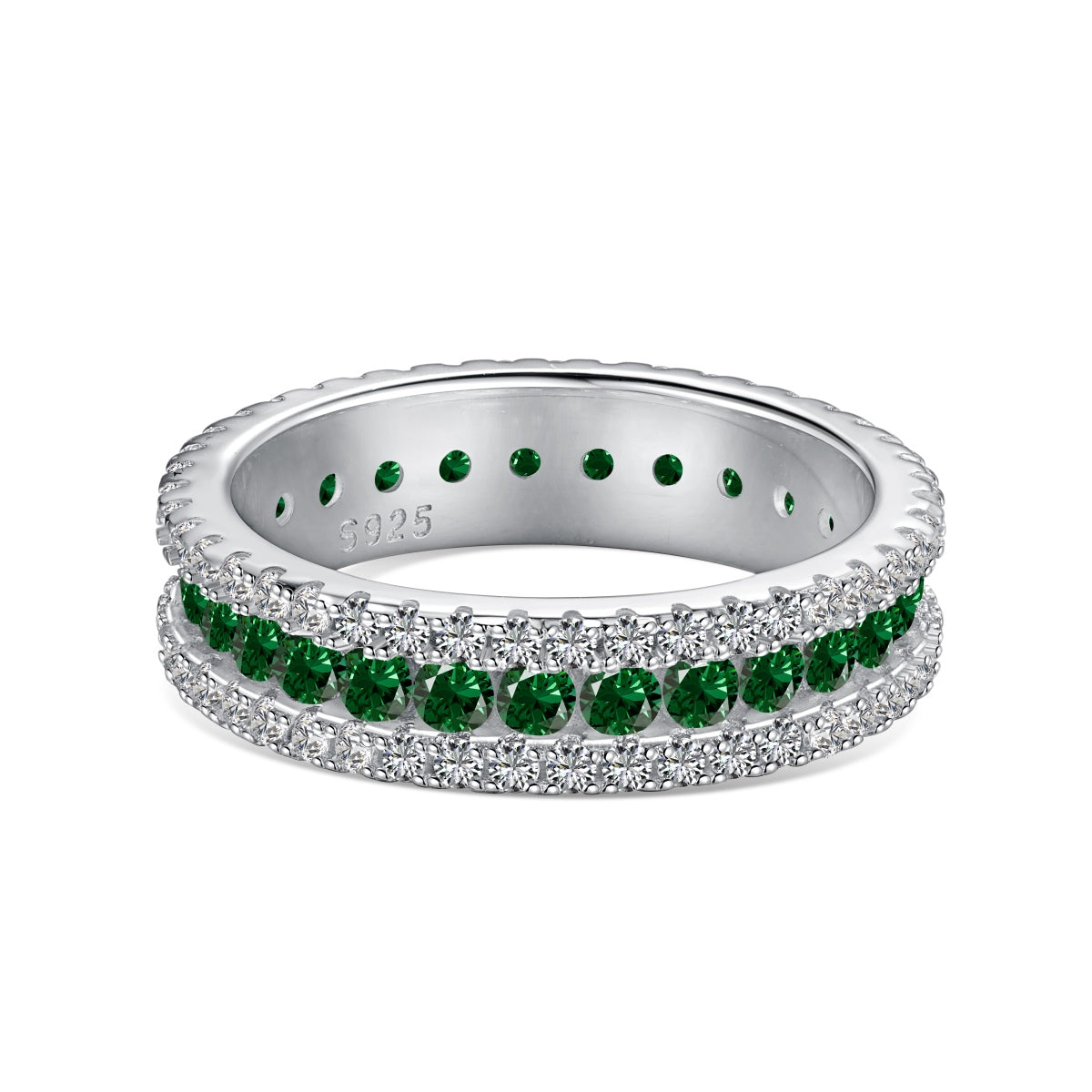 [Kincade Jewelrys]Delicate Colorful Round Cut Daily Ring