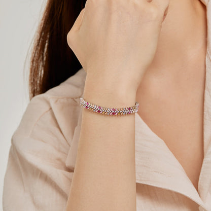 [Kincade Jewelrys]Dainty Radiant Emerald Cut Daily Bracelet
