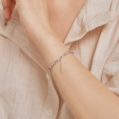 [Kincade Jewelrys] Bracelet de fête orné de fleurs colorées
