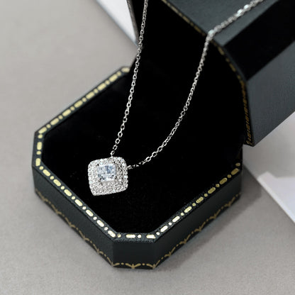 [Kincade Jewelrys] Collier scintillant en taille Asscher
