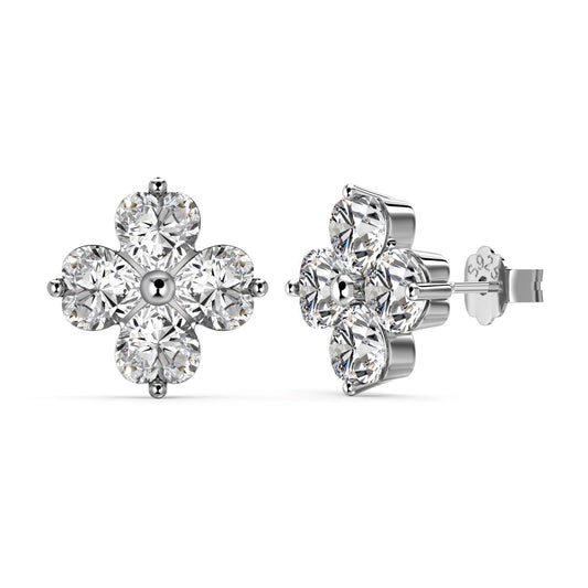 [Kincade Jewelry] Boucles d'oreilles boule trèfle à quatre feuilles