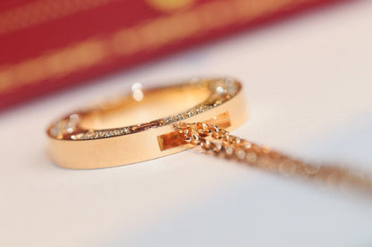 [Kincade Jewelrys]LOVE NECKLACE ADJUSTABLE ROSE GOLD