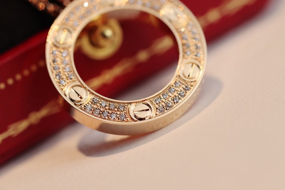 [Kincade Jewelrys]LOVE NECKLACE ADJUSTABLE ROSE GOLD