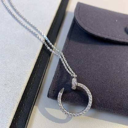 [Kincade Jewelrys]JUSTE NECKLACE SILVER DIAMONDS