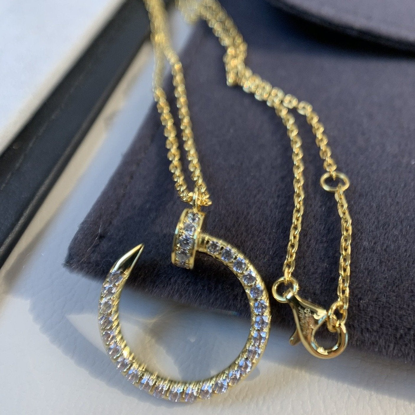 [Kincade Jewelrys] JUSTE COLLIER OR DIAMANTS 