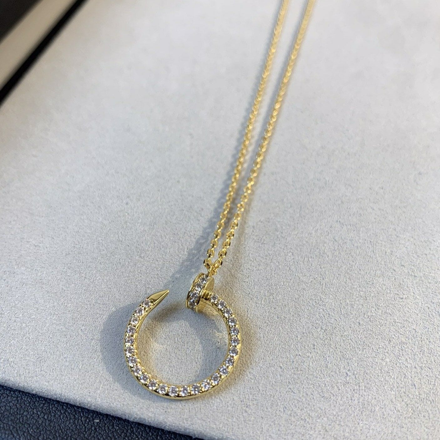 [Kincade Jewelrys] JUSTE COLLIER OR DIAMANTS 