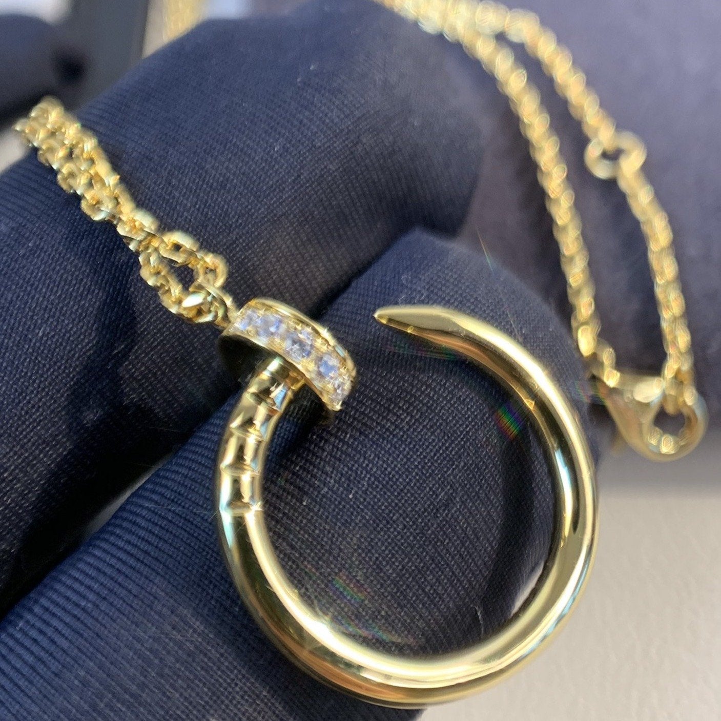 [Kincade Jewelrys] JUSTE COLLIER OR DIAMANTS 