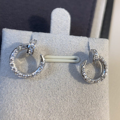 [Kincade Jewelrys]Boucles d'oreilles JUSTE en argent et diamants 