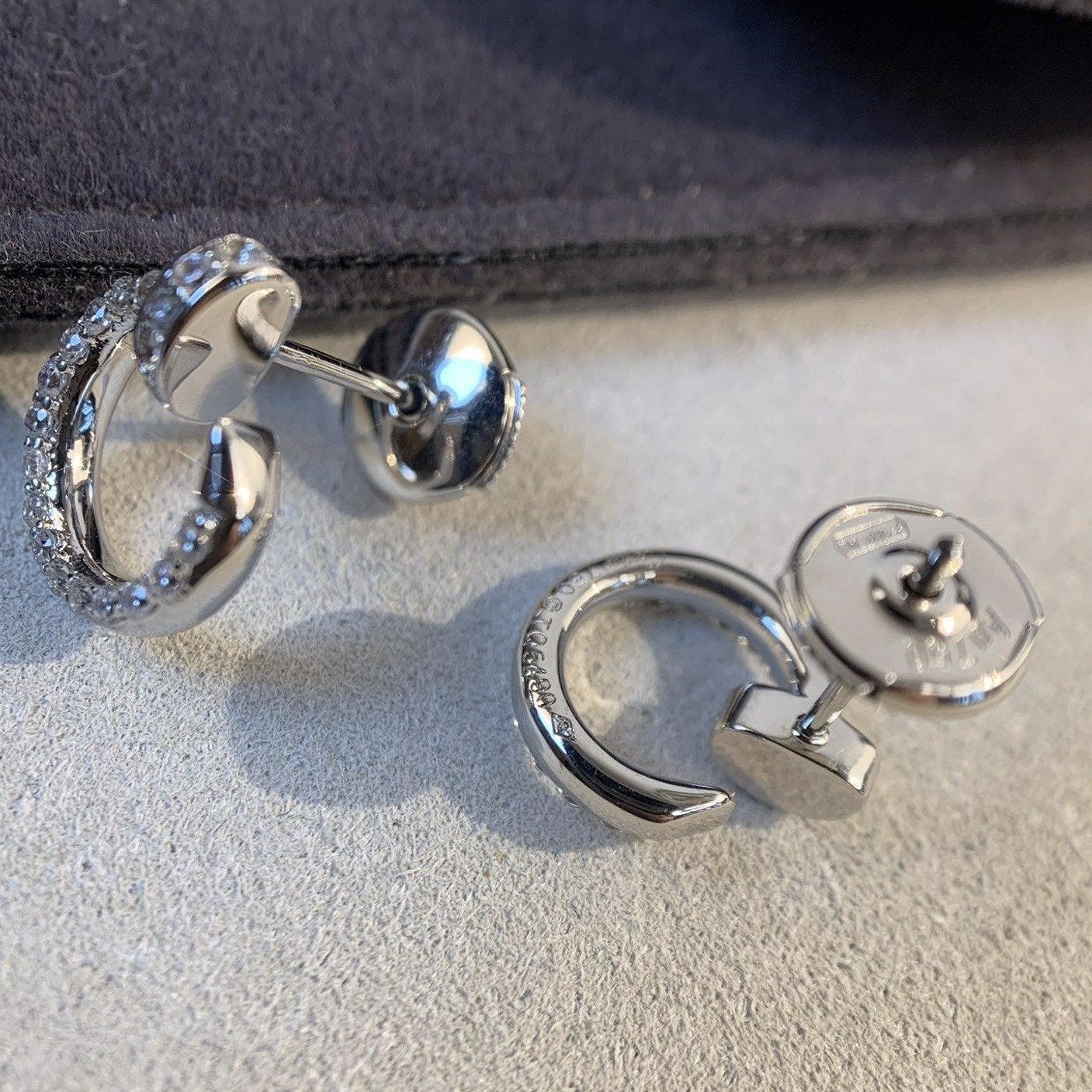 [Kincade Jewelrys]Boucles d'oreilles JUSTE en argent et diamants 