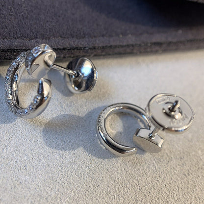 [Kincade Jewelrys]Boucles d'oreilles JUSTE en argent et diamants 