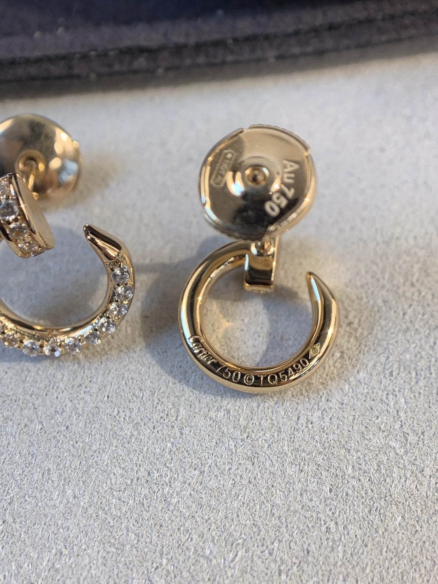 [Kincade Jewelrys]Boucles d'oreilles JUSTE en or et diamants 