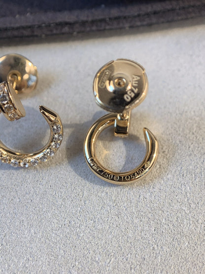 [Kincade Jewelrys]Boucles d'oreilles JUSTE en or et diamants 