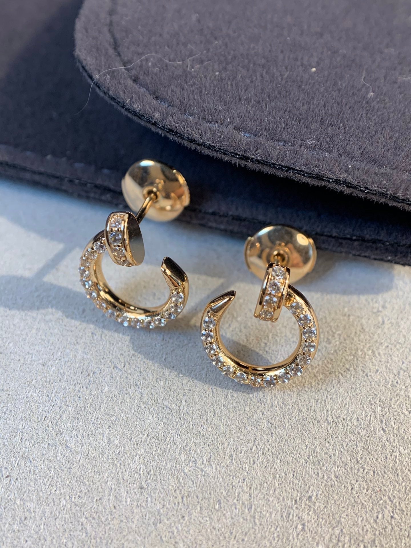[Kincade Jewelrys]Boucles d'oreilles JUSTE en or et diamants 