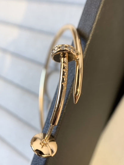 [Kincade Jewelrys]JUSTE EARRINGS GOLD DIAMONDS 1.8MM