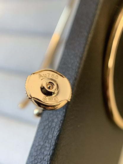[Kincade Jewelrys]JUSTE EARRINGS GOLD DIAMONDS 1.8MM