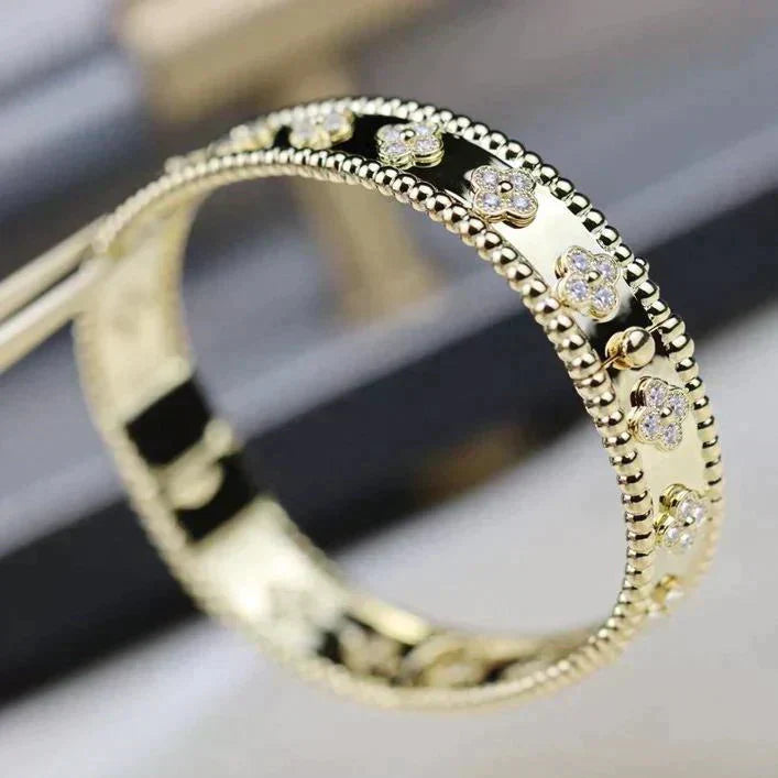 [Kincade Jewelrys]CLOVER BRACELET 8MM DIAMONDS
