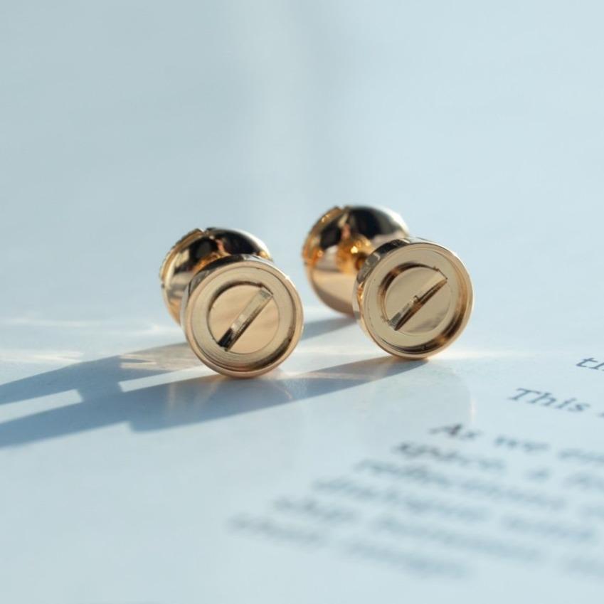 [Kincade Jewelrys]Boucles d'oreilles Love en or rose 10 mm