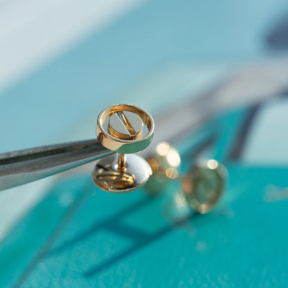 [Kincade Jewelrys]Boucles d'oreilles Love en or rose 10 mm
