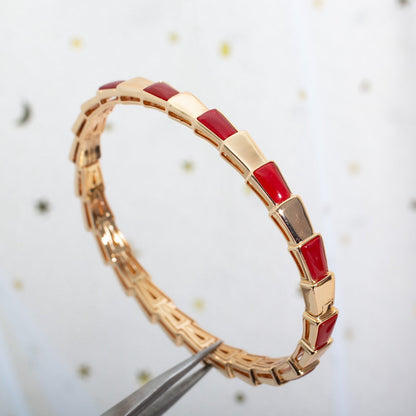 [Kincade Jewelrys] BRACELET SERPENTI OR ROSE RUBELLITE