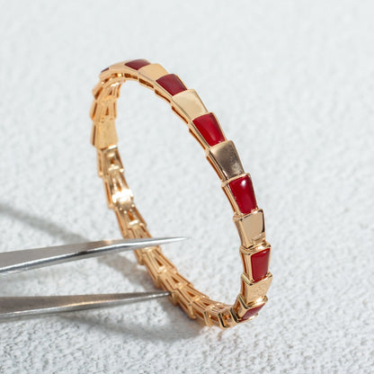 [Kincade Jewelrys] BRACELET SERPENTI OR ROSE RUBELLITE