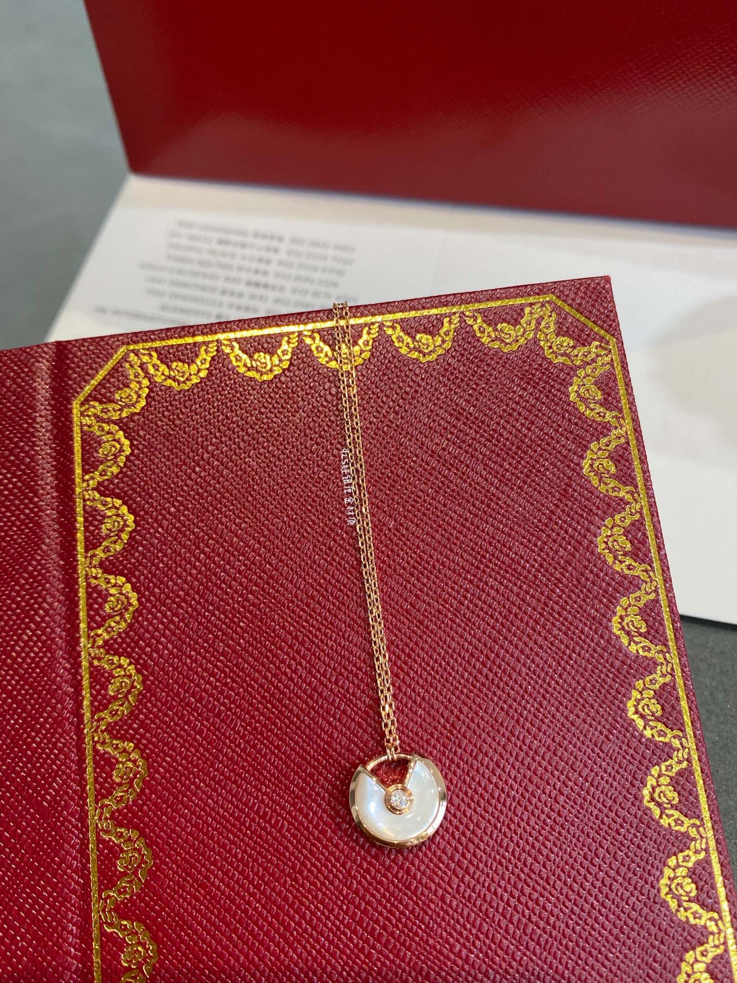 [Kincade Jewelrys]AMULETTE ROSE GOLD MOP NECKLACE