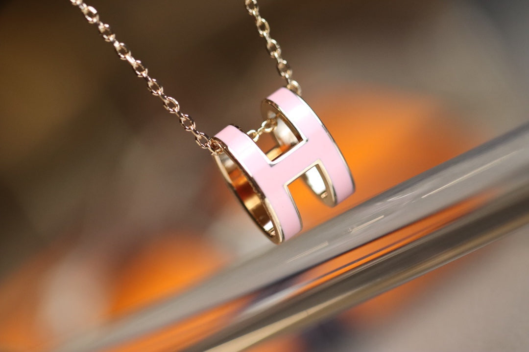 [Kincade Jewelrys] POP ​​H PÉDANT OR ROSE