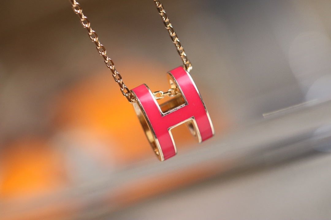 [Kincade Jewelrys] POP ​​H PÉDANT OR ROSE