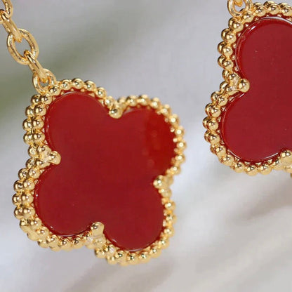 [Kincade Jewelrys]Boucles d'oreilles en cornaline et œil de tigre à deux motifs
