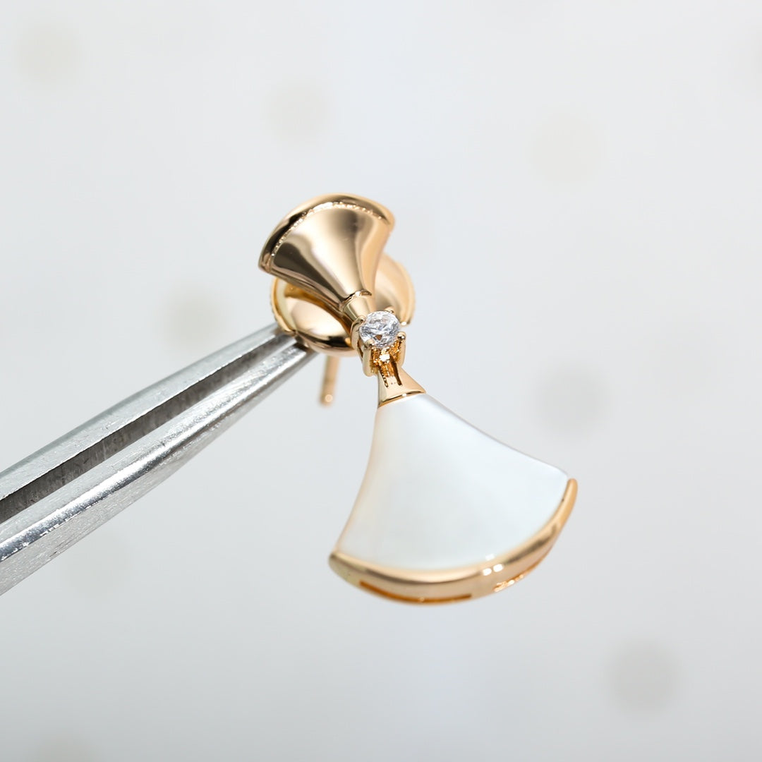 [Kincade Jewelrys]DREAM MOP PINK GOLD EARRINGS