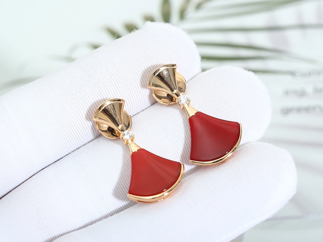 [Kincade Jewelrys]Boucles d'oreilles DREAM en cornaline et or rose