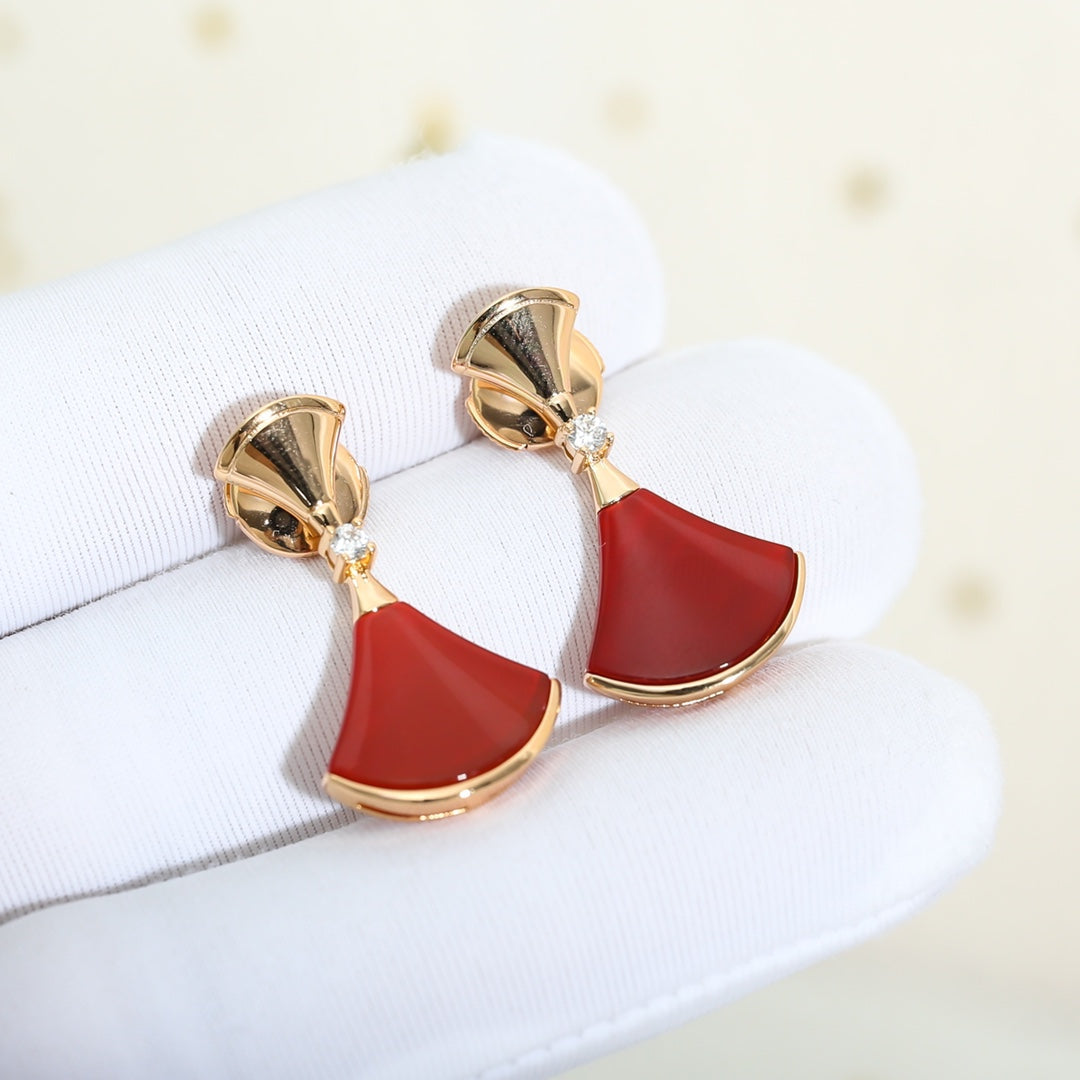 [Kincade Jewelrys]Boucles d'oreilles DREAM en cornaline et or rose