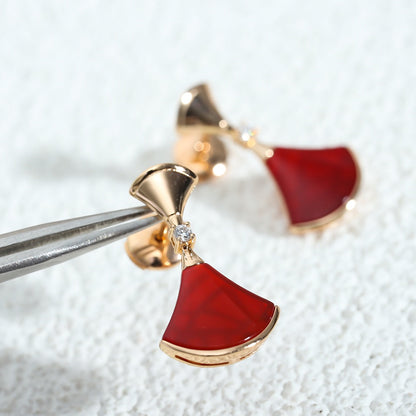 [Kincade Jewelrys]Boucles d'oreilles DREAM en cornaline et or rose