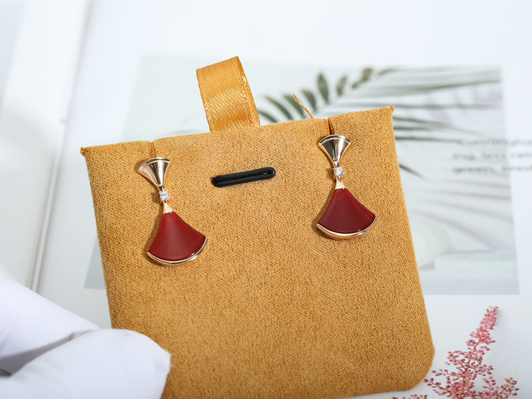 [Kincade Jewelrys]Boucles d'oreilles DREAM en cornaline et or rose