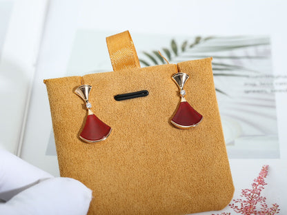 [Kincade Jewelrys]Boucles d'oreilles DREAM en cornaline et or rose