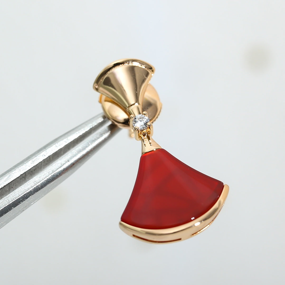[Kincade Jewelrys]Boucles d'oreilles DREAM en cornaline et or rose