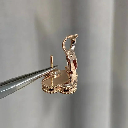 [Kincade Jewelrys]Boucles d'oreilles Clover Medium 1 Motifs Rose Mop Diamant