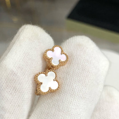 [Kincade Jewelrys]Boucles d'oreilles mini en or avec trèfle