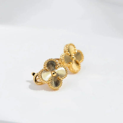 [Kincade Jewelrys]CLOVER MEDIUM 1 MOTIFS LASER EARRINGS
