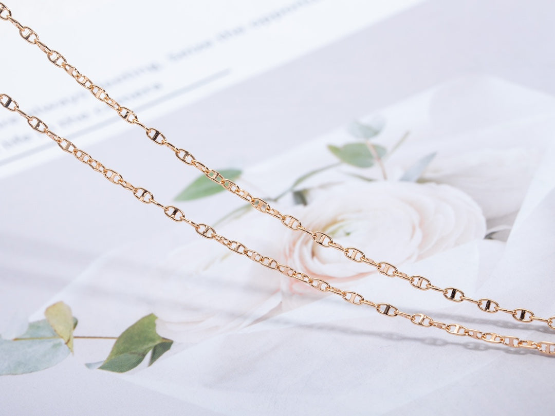 [Kincade Jewelrys]ECHAPPEE NECKLACE PINK GOLD