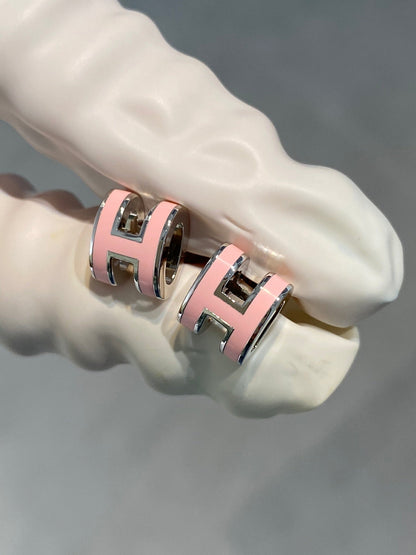 [Kincade Jewelrys]Boucles d'oreilles MINI POP H en argent rose