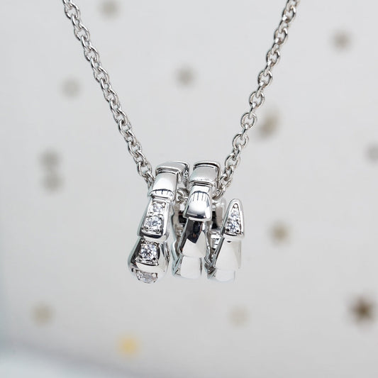 [Kincade Jewelrys] COLLIER SERPENTI EN ARGENT ET DIAMANT