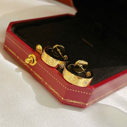 [Kincade Jewelrys]Boucles d'oreilles Love 5,7 mm 2 diamants