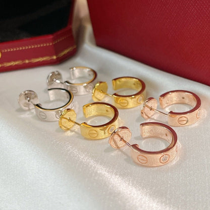 [Kincade Jewelrys]Boucles d'oreilles Love 5,7 mm 2 diamants