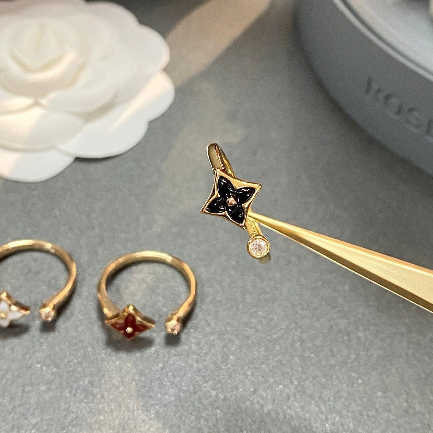 [Kincade Jewelrys] BAGUE OUVERTE STAR 1 DIAMANT