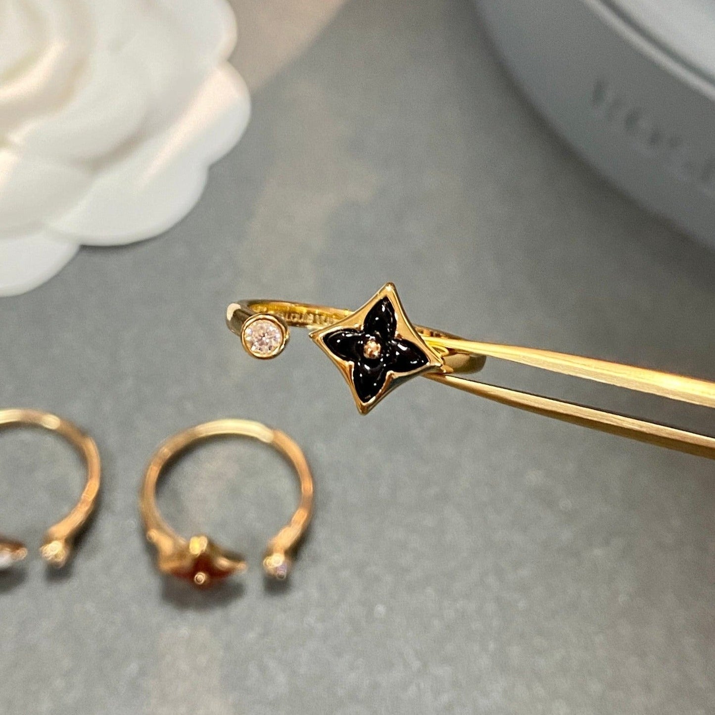 [Kincade Jewelrys] BAGUE OUVERTE STAR 1 DIAMANT