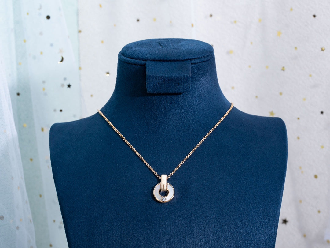 [Kincade Jewelrys]GARI NECKLACE PINK GOLD MOP