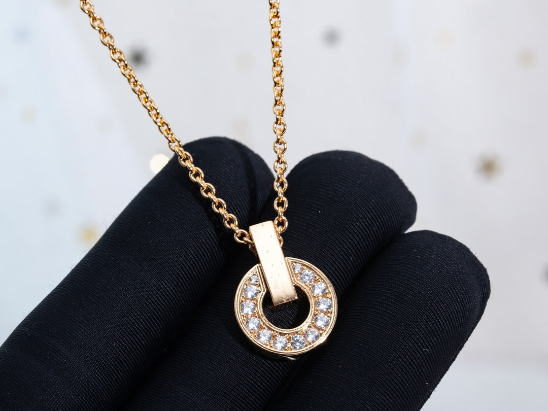 [Kincade Jewelrys]GARI NECKLACE PINK GOLD DIAMOND
