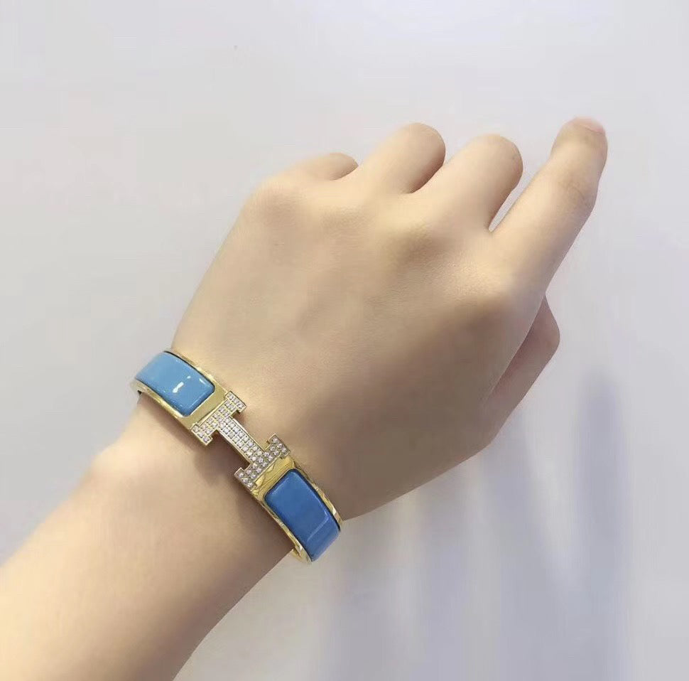[Kincade Jewelrys]H CLOUD BLUE BRACELET GOLD DIAMOND