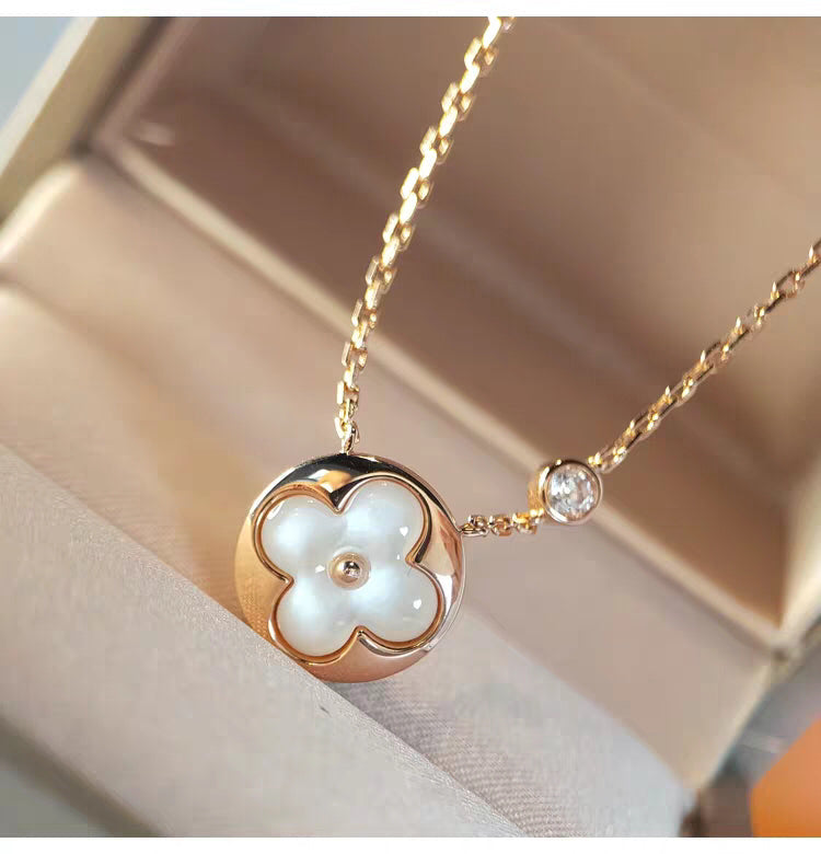 [Kincade Jewelrys] COLLIER SUN MOP OR 1 DIAMANT